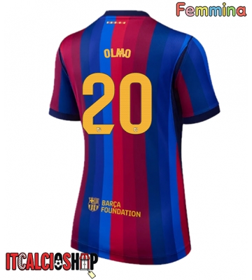 Barcelona Dani Olmo #20 Prima Maglia Femmina 2026-27 Manica Corta